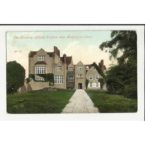 Warks. BIDFORD ON AVON Abbotts Salford Nunnery Postcard by Valentine (50911)