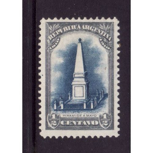 ARGENTINE 1910 SG 366 1/2 c BLUE AND GREY PYRAMID OF MAY M / MINT