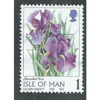 IOM 1998 1P 'FLOWERS' FINE USED (EBID45-332)