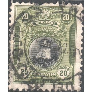 Peru 1918 - SG413 - 20c black and green - Caceres - used