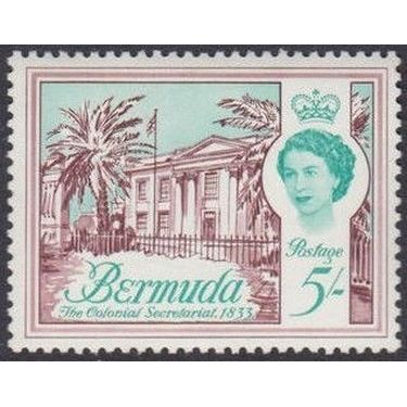 Bermuda QEII 1962 5s Colonial Secretariat Mounted Mint MM SG 177 Sc 189 stamp