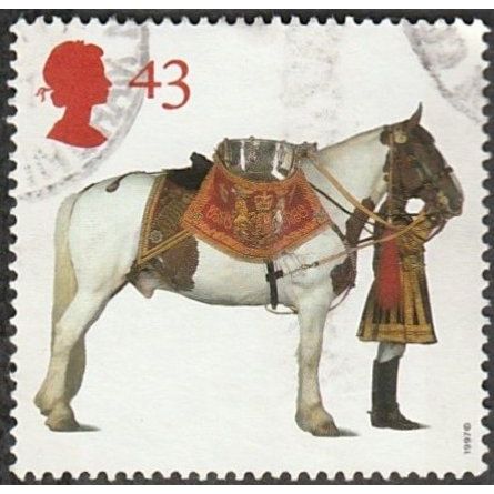 1997 50th Anniv. British Horse Society. 43p Household Cavalry DrumHorse . F/Used