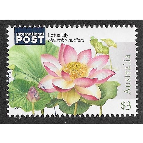 AUS 2017 $3.00 'WATER PLANTS - LOTUS LILY' FINE USED EBID56-261)