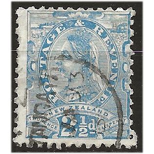 New Zealand 1891 SG197 2 1/2d Light Blue Fine Used . ..
