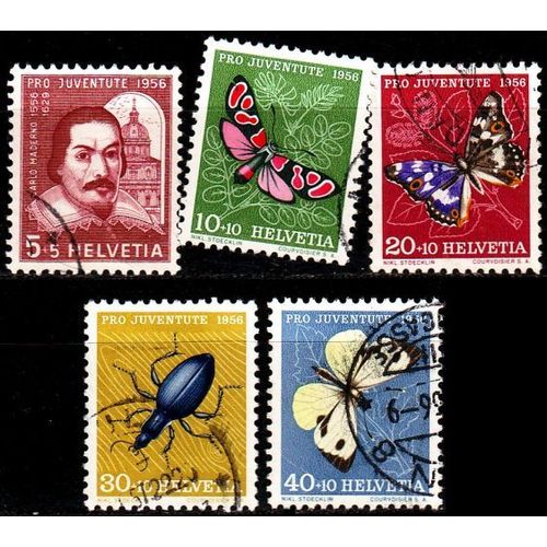 SCHWEIZ SWITZERLAND [1956] MiNr 0632-36 ( O/used ) [01] Pro Juventute
