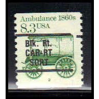 2128 8.3c Ambulance Very Fine MNH Dry Gum CNS 2 Gap RS PA5868