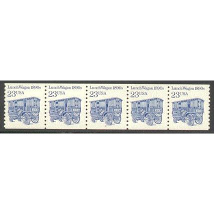 2464 23c Lunch Wagon Fine MNH Dry Gum PNC 2/5 B0110