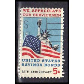 Used 1320 5c Servicemen and Bonds Very Fine KA5407