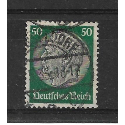 Germany.SG506B 50pf Pres van Hindenburg (Black and Green).Fine Used.Nov21