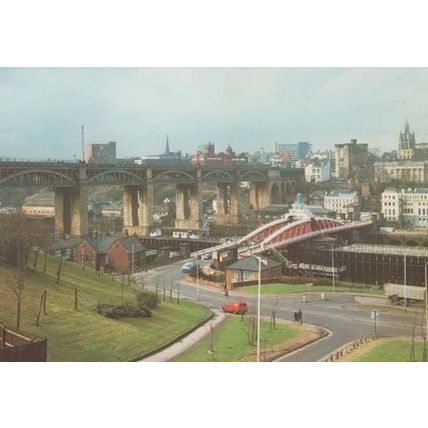 Royal Mail Newcastle On Tyne Bridge Tyneside Delivery Van Postcard