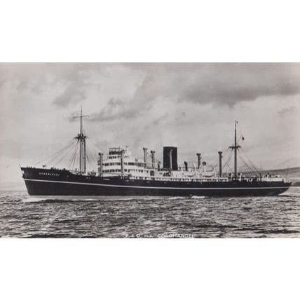 SS Coromandel Cruise Ship Plain Back Postcard