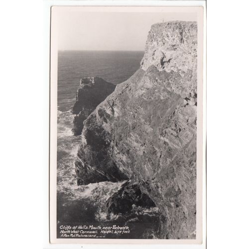 Cliffs at Hell's Mouth Near Portreath Cornwall Frank Grattan Penpol Postcard