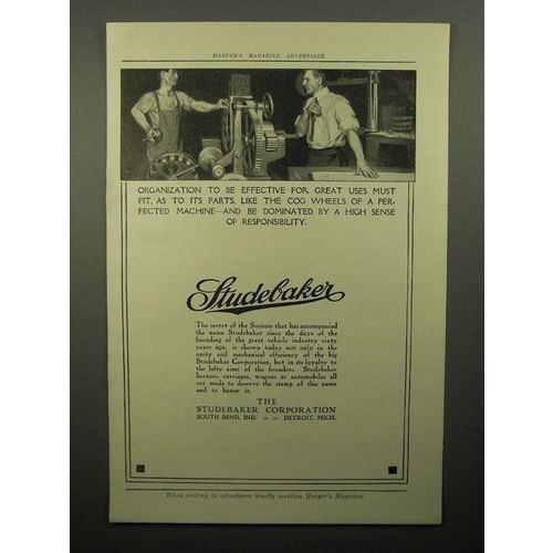 1913 Studebaker Car Ad - Perfected Machine