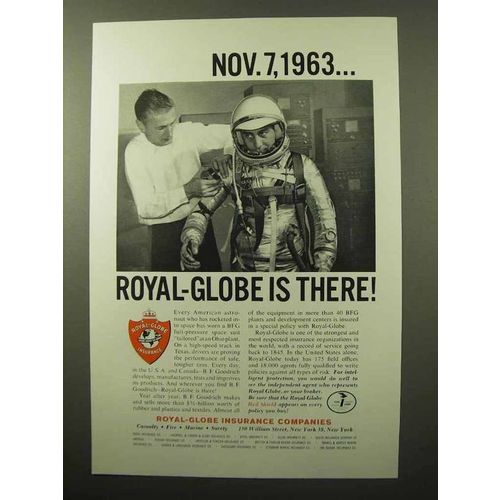 1964 Royal-Globe Insurance Ad - BFG Space Suit
