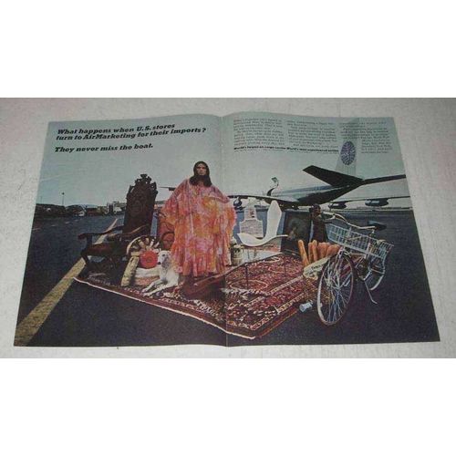 1967 Pan Am Airlines Ad - AirMarketing for Imports