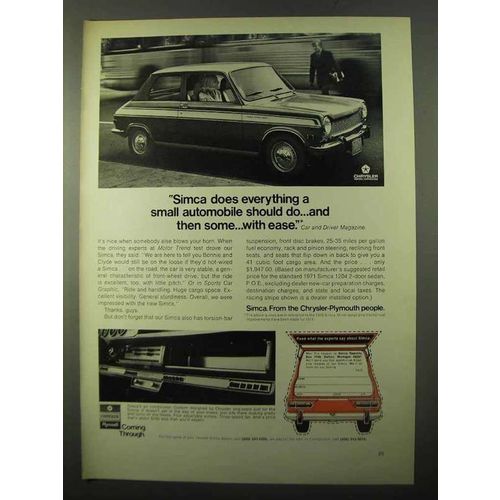 1971 Simca 1204 2-Door Sedan Ad - Does Everything