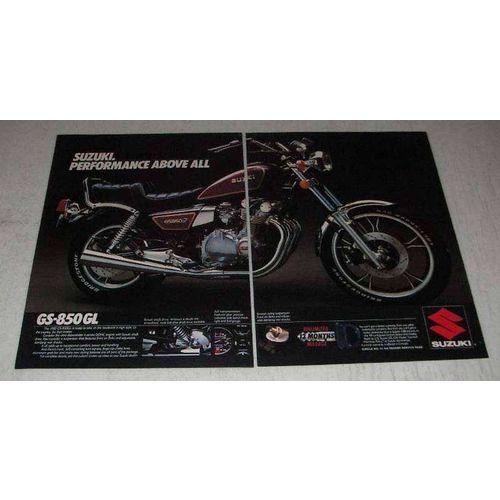 1982 Suzuki GS-850GL Motorcycle Ad - Performance