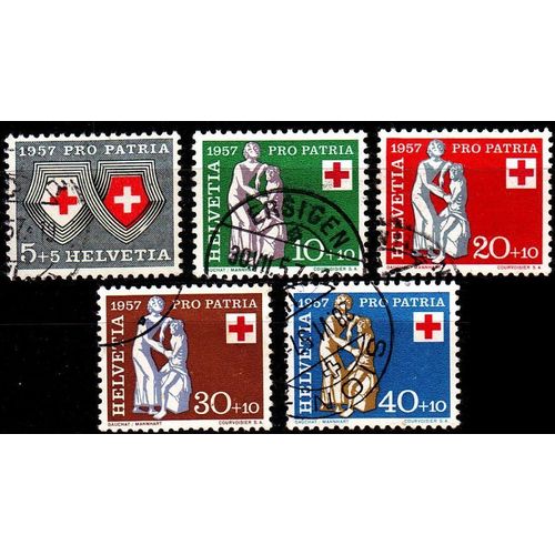 SCHWEIZ SWITZERLAND [1957] MiNr 0641-45 ( O/used ) [01] Pro Patria
