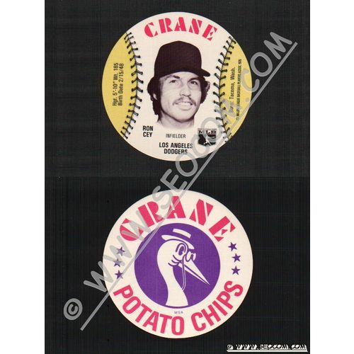 Sport Baseball Discs Name: Cey, Ron Infielder Los Angeles Dodgers~445