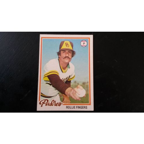 1978 Topps Card # 140 Rollie Fingers Very Good-Excellent (4) San Diego Padres