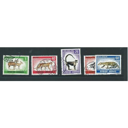 gabon stamps sg399 used sg 399 wild animals set 1970