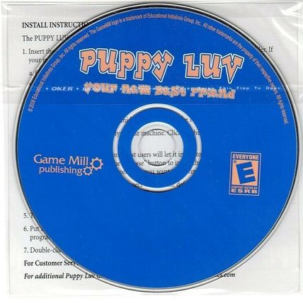 Puppy Luv (Your New Best Friend) (PC-CD, 2006) Win 98/2000/XP - NEW CD in SLEEVE