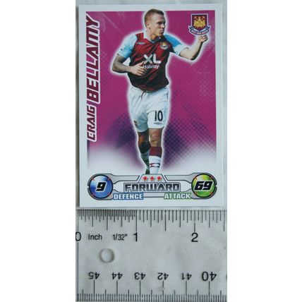 2008/09 Topps Match Attax Trading Card - Craig Bellamy, West Ham United