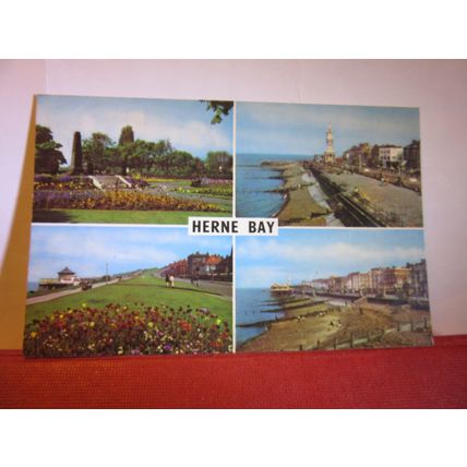 multiview, HERNE BAY, KENT unused postcard. dated 1967 . =