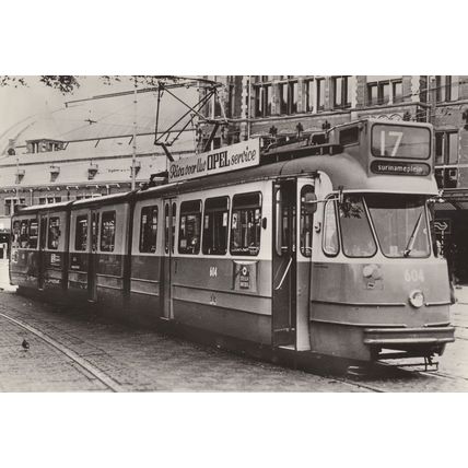 Amsterdam Holland Large Old Tram 1950s 1960s Tramcar Photo