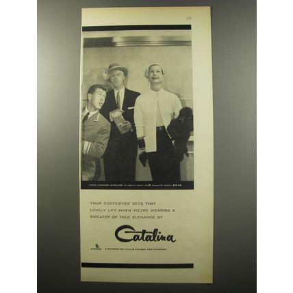 1955 Catalina Sweater Ad - Your confidence gets that lovely lift