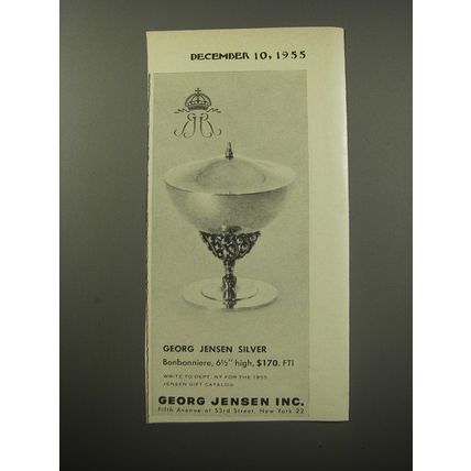 1955 Georg Jensen Bonbonniere Advertisement