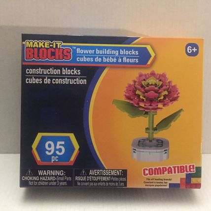 NEW Make It Blocks Round Flower Building Blocks - 95 pieces