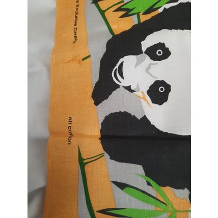 VINTAGE WORLD WILD LIFE PANDA TEA TOWEL