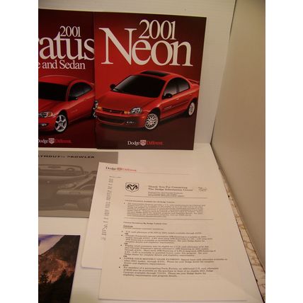 2001 CHRYSLER PT STRATUS SEBRING PLYMOUTH PROWLER NEON JEEP SALES BROCHURES (6)