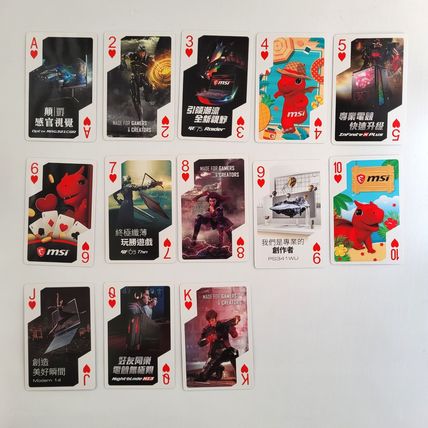 MSI Gaming Dragon Lucky Playing Cards - New Unused