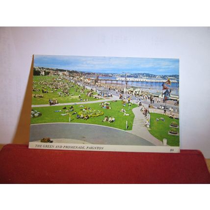 THE GREEN AND PROMENADE, PAIGNTON, DEVON, unused postcard by Europa Cards =