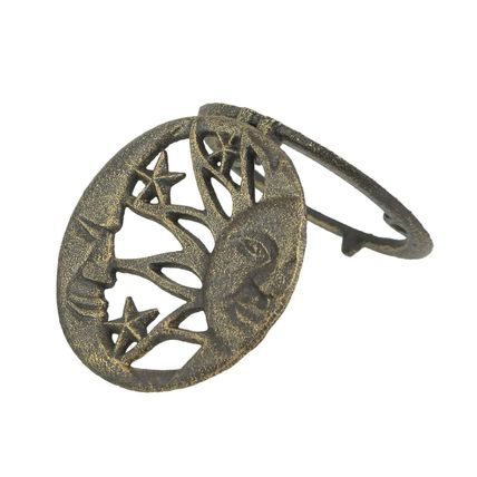 Celestial Cast Iron Door Knocker - Bronze