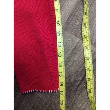 Vintage Villager Sport by Liz Claiborne Nautical Half Zip Sweater XL Cherry Red