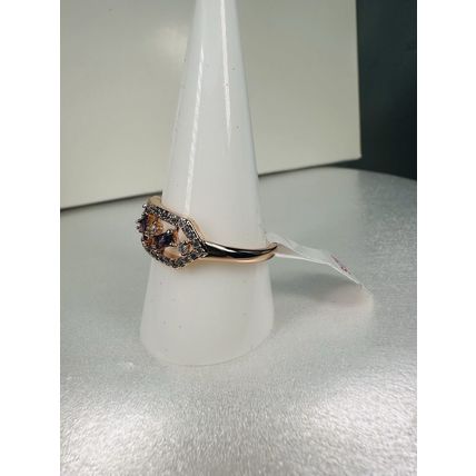 NWT Ring Bomb Party Sz11 RBP Brilliant Purple Gems Yellow Gold Pl Band