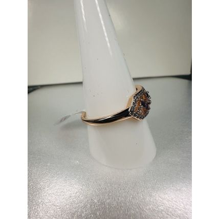 NWT Ring Bomb Party Sz11 RBP Brilliant Purple Gems Yellow Gold Pl Band