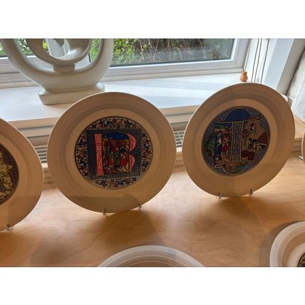 Hornsea Christmas Plates collection x 9 from 1979-1987 full set