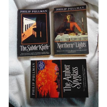 Philip Pullman 3 PBs Dark Materials Subtle Knife Amber Spyglass Northern Lights