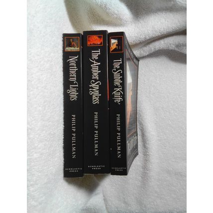 Philip Pullman 3 PBs Dark Materials Subtle Knife Amber Spyglass Northern Lights