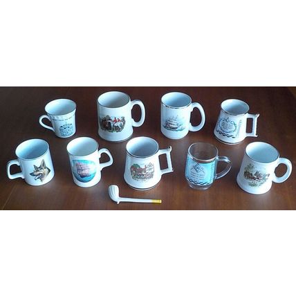 9 x MASONIC OLDE ENGLISH NITE MUGS