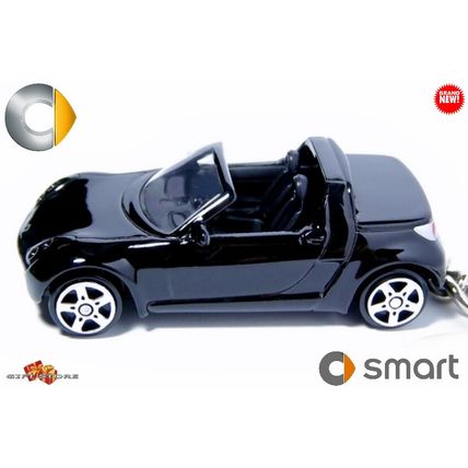 HTF RARE KEYCHAIN TRIPLE BLACK SMART ROADSTER CUSTOM Ltd Ed.
