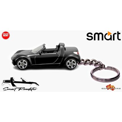HTF RARE KEYCHAIN TRIPLE BLACK SMART ROADSTER CUSTOM Ltd Ed.