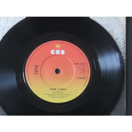4 X 7 INCH VINYL SINGLES. TONI BASIL, BE BOP DELUXE, TOTO, BONNIE TYLER