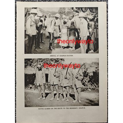 PRINCE & MAHARAJA KUMAR, UDAIPUR, INDIA, BOOK ILLUSTRATION (PRINT), 1922