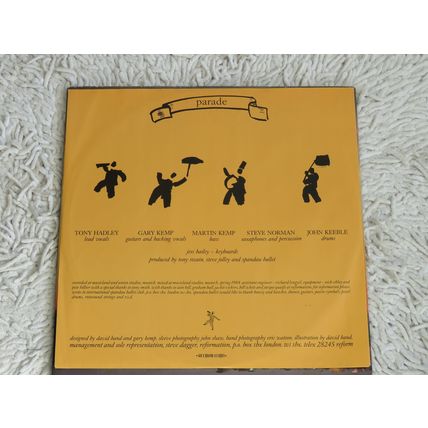 SPANDAU BALLET, PARADE GATEFOLD VINYL LP.