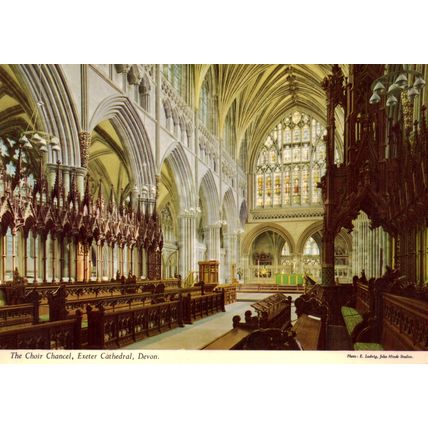 Postcards Cathedral interiors. Job lot